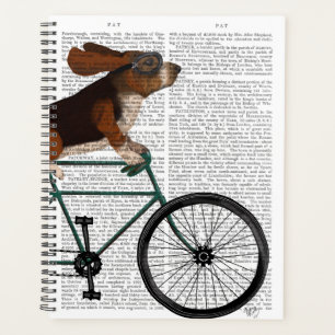 Basset Hound on Bicycle Planer