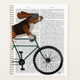 Basset Hound on Bicycle Planer