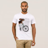 Basset Hound on Bicycle T-Shirt (Vorne ganz)