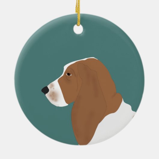 Basset Hound Ornament (Hinten)