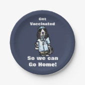 Basset Hound Pappteller (Vorderseite)