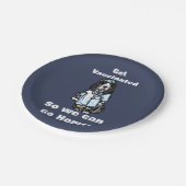 Basset Hound Pappteller (Schrägansicht)