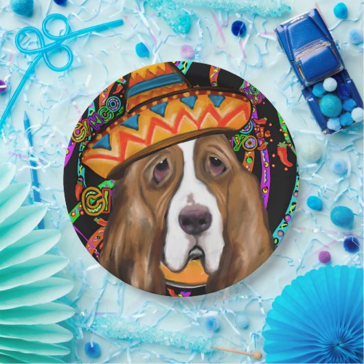 BASSET HOUND PAPPTELLER (Party)