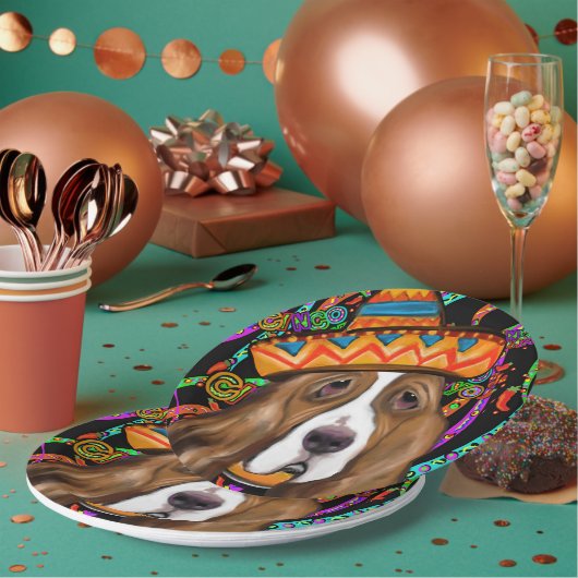 BASSET HOUND PAPPTELLER (Multi)