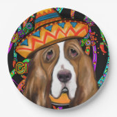 BASSET HOUND PAPPTELLER (Vorderseite)