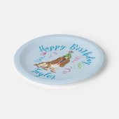 Basset Hound Pappteller (Schrägansicht)