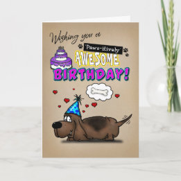 Basset Hound Paws Phantastisch Geburtstag Karte