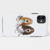 Basset Hound Peace Liebe Freude Weihnachtsdesign Case-Mate iPhone Hülle (Rückseite (Horizontal))