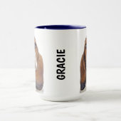 Basset Hound personalisierte Mug Tasse (Zentrum)