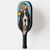 Basset Hound Pickleball Schläger (Links)