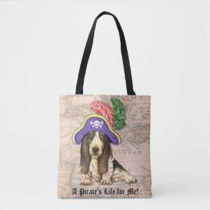 Basset Hound-Pirat Tasche