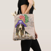 Basset Hound-Pirat Tasche (Von Nahem)