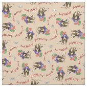 Basset Hound Pirate Fabric Stoff (Muster)