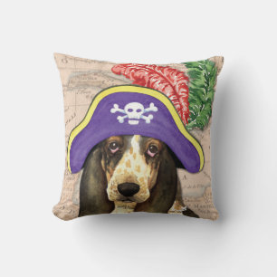 Basset Hound Pirate Kissen