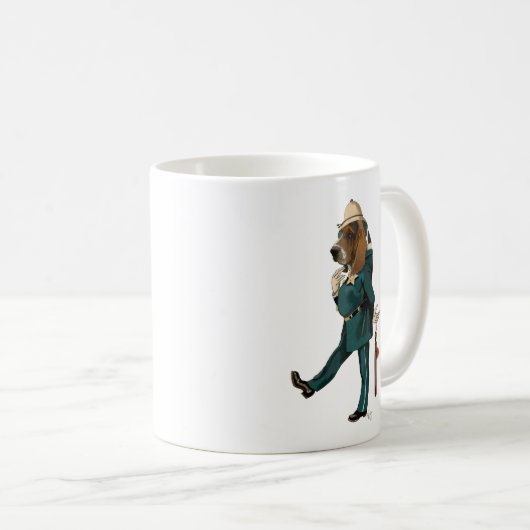 Basset Hound Policeman Kaffeetasse (VorderseiteRechts)