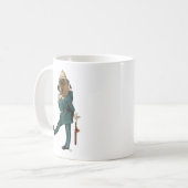 Basset Hound Policeman Kaffeetasse (Vorderseite Links)