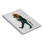 Basset Hound Policeman Notizblock (Rechte Seite)