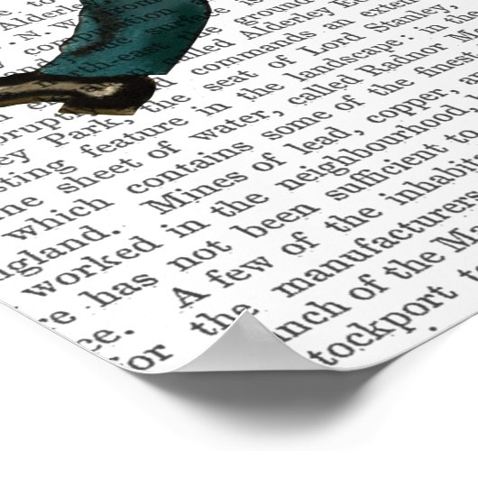 Basset Hound Policeman Poster (Ecke)