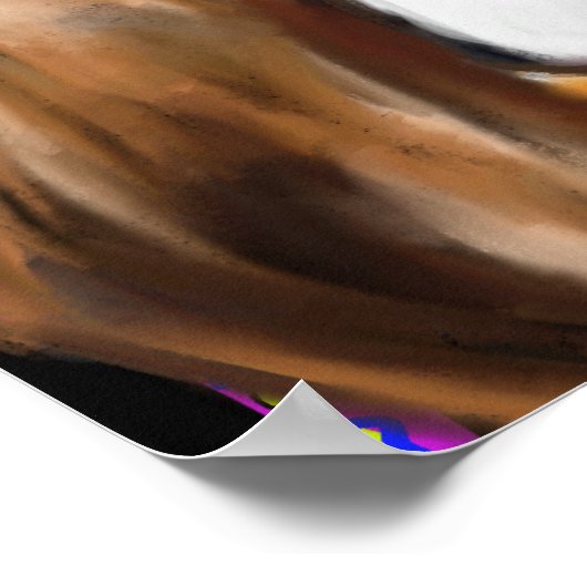 BASSET HOUND POSTER (Ecke)