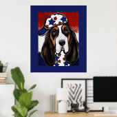 Basset Hound Poster (Heimbüro)