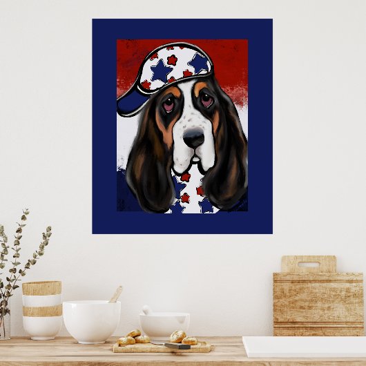 Basset Hound Poster (Küche)