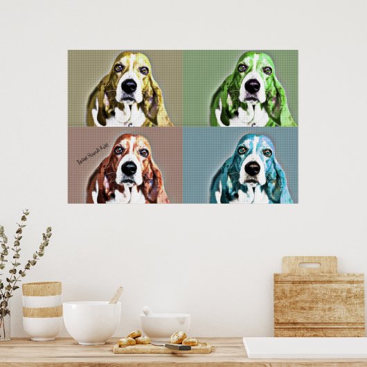 Basset Hound Poster (Küche)