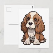 Basset Hound Postkarte (Vorne/Hinten)