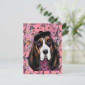 Basset Hound Postkarte (Stehend Vorderseite)