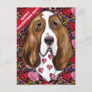 Basset Hound Postkarte