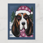 BASSET HOUND POSTKARTE (Vorderseite)