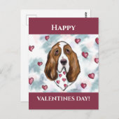 Basset Hound Postkarte (Vorne/Hinten)