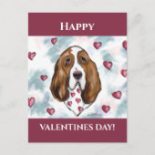 Basset Hound Postkarte (Vorderseite)