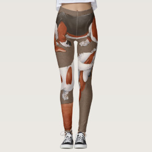 Basset Hound Pumpkin Harvest Pattern Leggings