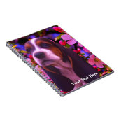 Basset Hound Puppy Fantasy Dog Art Notebook Notizblock (Rechte Seite)