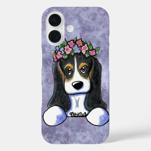 Basset Hound Puppy KiniArt Case-Mate iPhone Hülle (Rückseite)