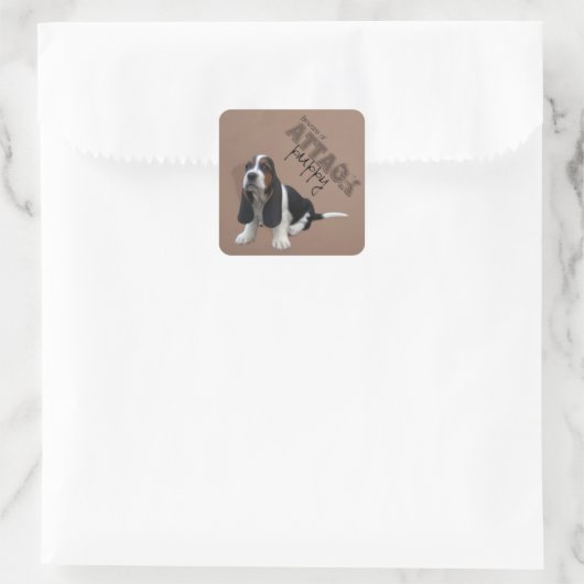 Basset Hound Puppy Sticker (Tasche)