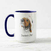 Basset Hound Realistisches Original Zeichnend indi Tasse (Links)