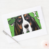 Basset Hound Rechteckiger Aufkleber (Umschlag)
