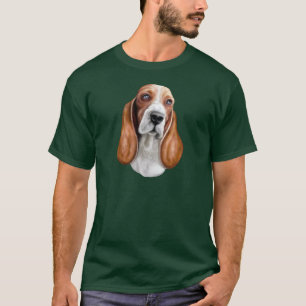 Basset Hound Red & White T-Shirt