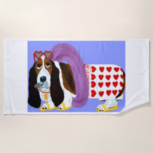 Basset Hound Rettungsschwimmer Strandtuch