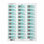 Basset Hound Return Address Label (Vorne)