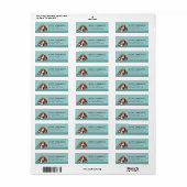 Basset Hound Return Address Label (Vorne)