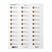 Basset Hound Return Address Labels (Vorne)