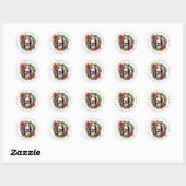 Basset Hound Round Stickers (Blatt)