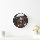 BASSET HOUND RUNDE WANDUHR (Zuhause)