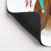 Basset Hound Santa Paws Mousepad (Ecke)