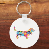 Basset Hound Schlüsselanhänger (Vorderseite)