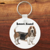 Basset Hound Schlüsselanhänger (Vorderseite)