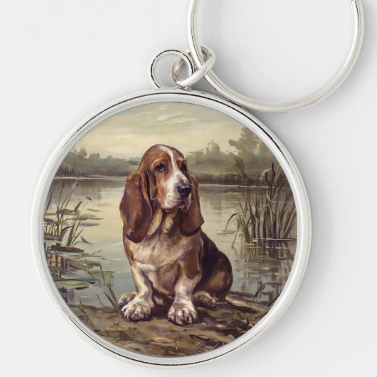 Basset Hound Schlüsselanhänger (Vorne)