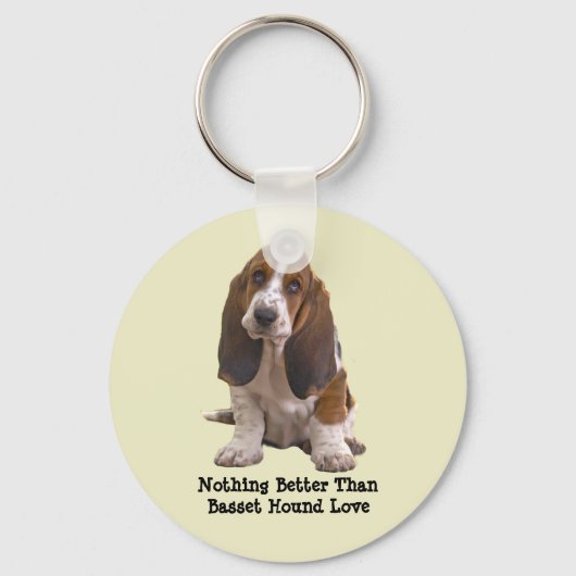 Basset Hound Schlüsselanhänger (Vorderseite)